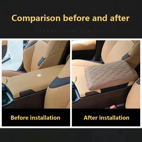 Leather Car Armrest Box Pad (Universal style) - Image 5