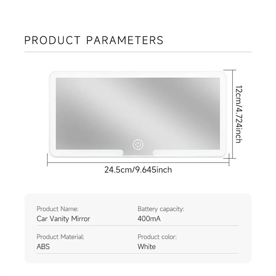 Led Car Sun Visor Vanity Mirror - Image 3