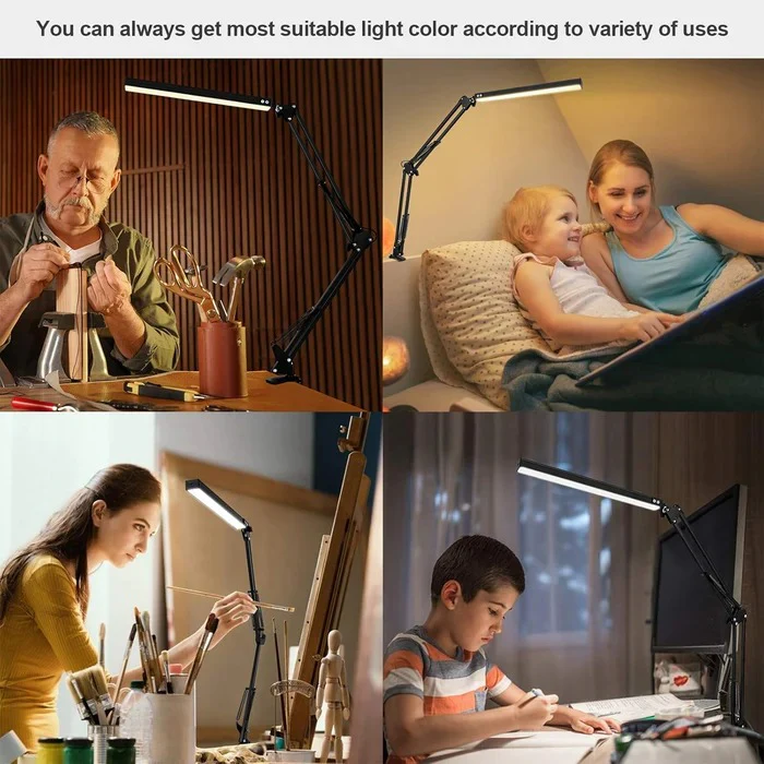 LED Desk Lamp with Clamp - Image 12