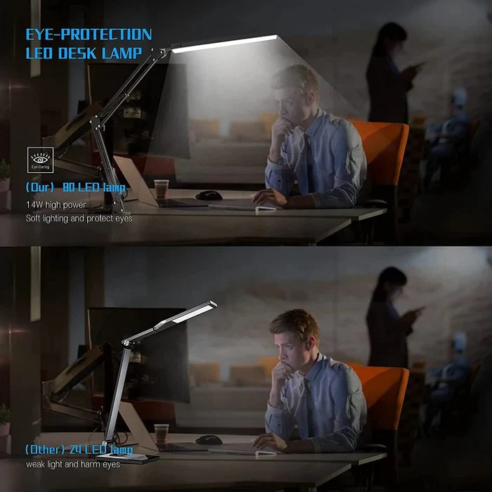 LED Desk Lamp with Clamp - Image 8