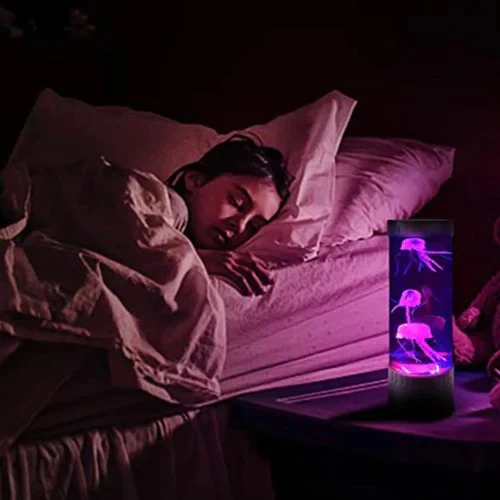 LED jellyfish aquarium table night light - Image 2