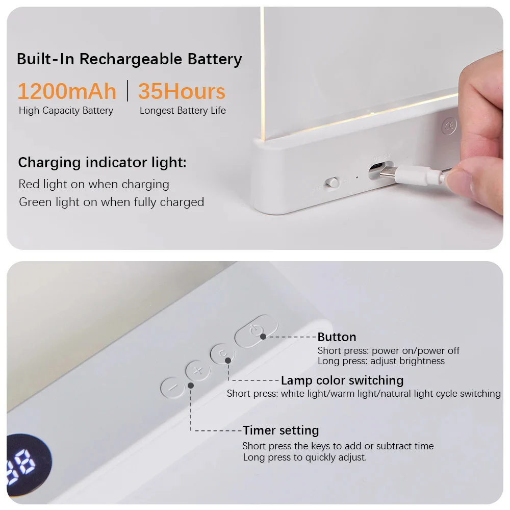 LED Night Vision Flat Panel Reading Light - Image 6