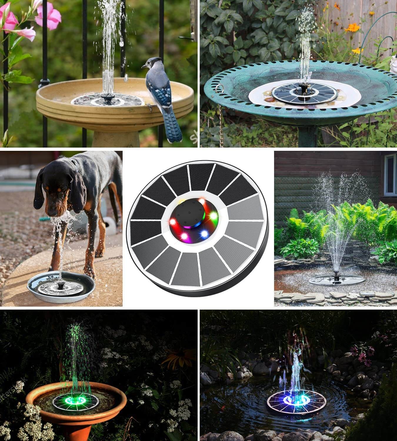 LED Solar Energy Fountain - Image 5