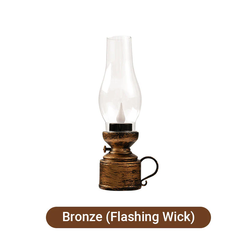 Led Vintage Kerosene Lamp, Electronic Swinging Candle - Image 10