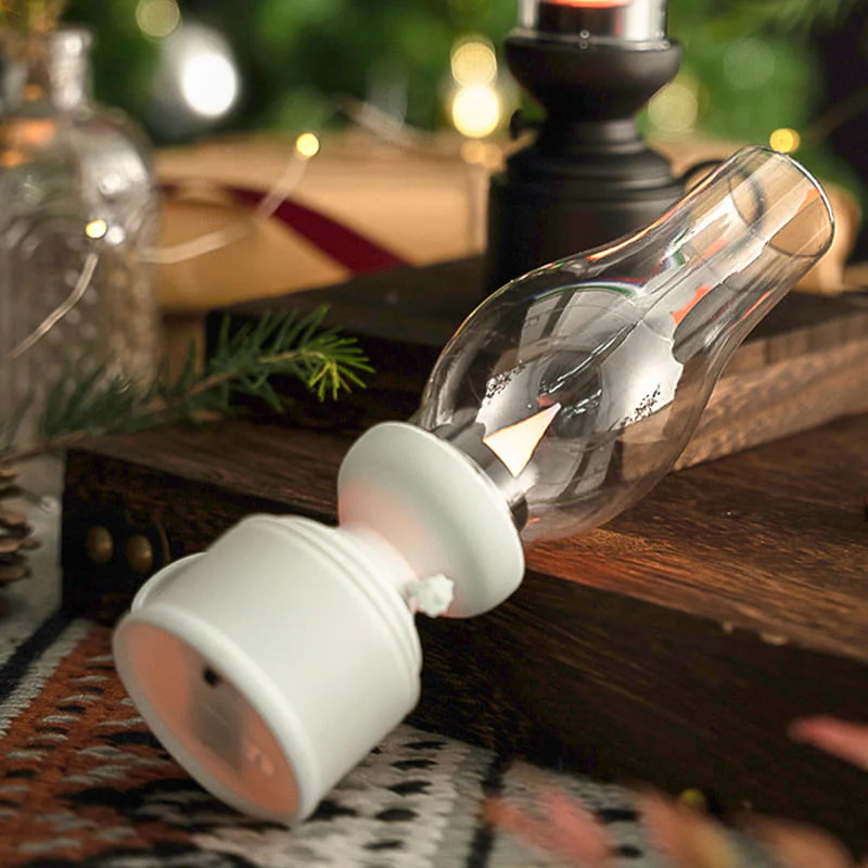Led Vintage Kerosene Lamp, Electronic Swinging Candle - Image 3