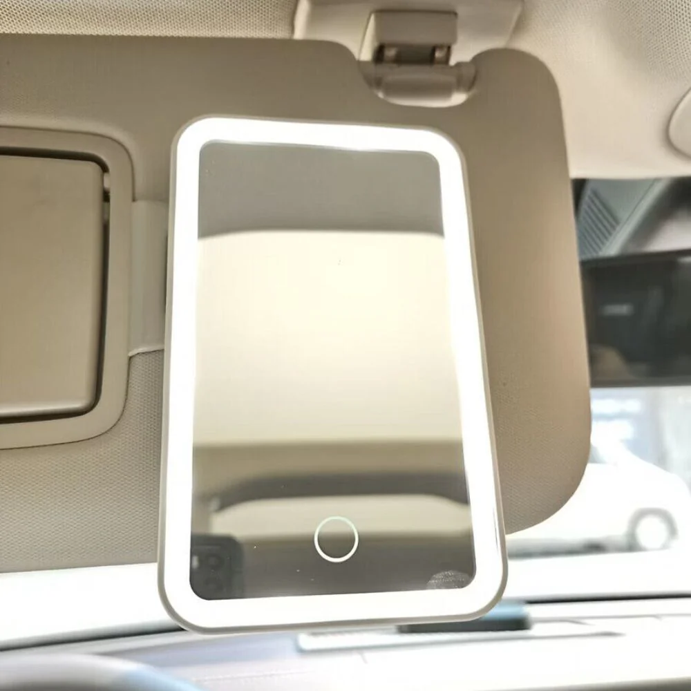Light Up LED Car Vanity Mirror Attachment - Image 2