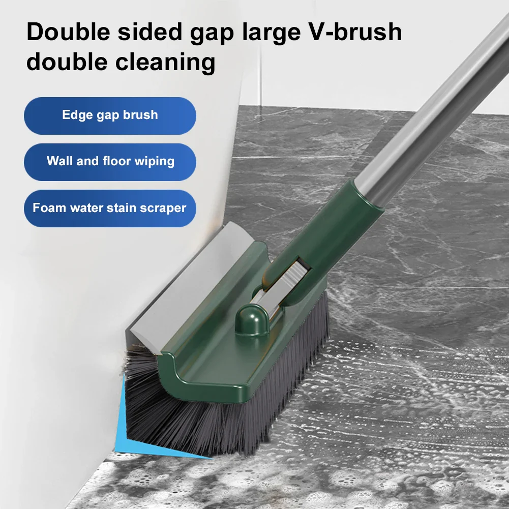 Long Handle Floor Scrub Brush with Stiff Bristles - Image 4