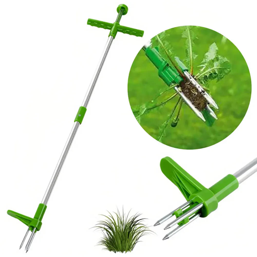 Long Handle Weed Puller Tool with Foot Pedal & Claw Design - Image 4