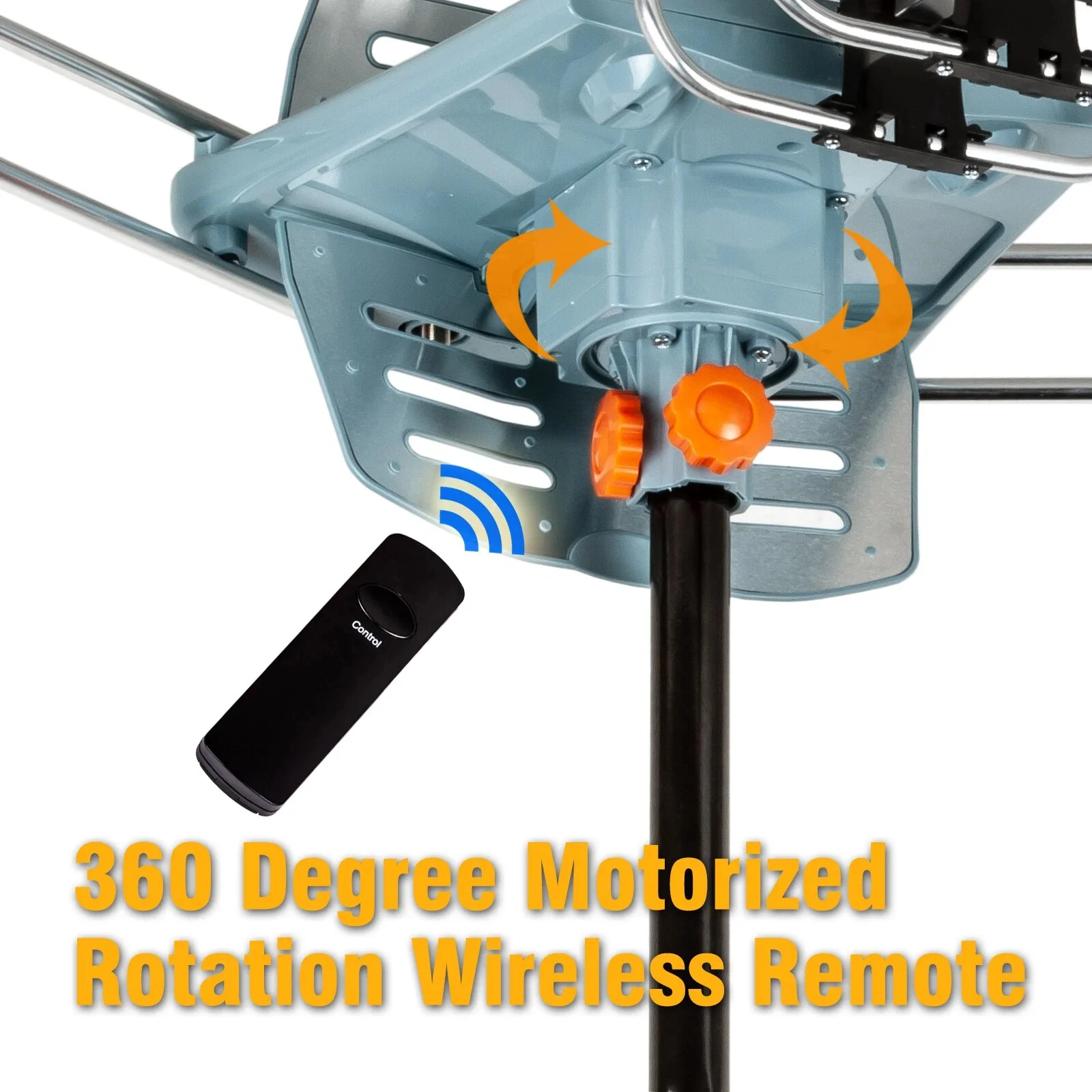 Long Range Digital HD TV Antenna With Full 360 Directional Motor And Mounting Pole - Image 5