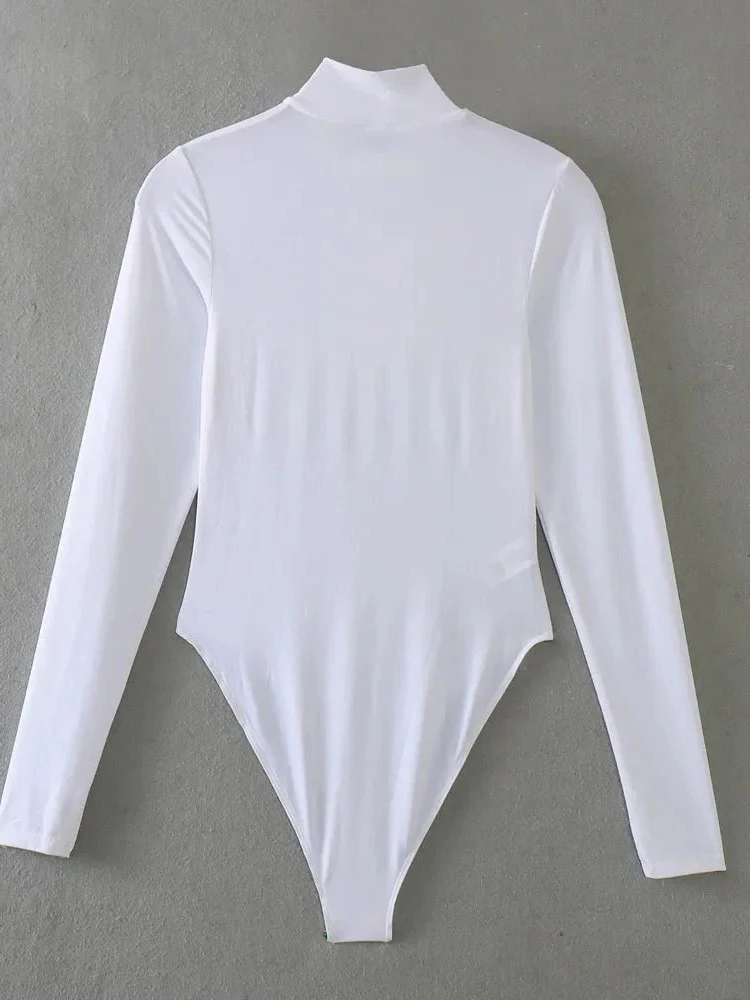 Long Sleeve Bodysuit - Turtleneck Collar - Image 4