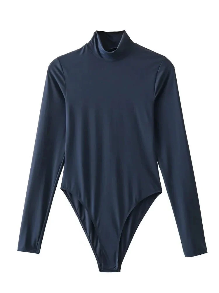 Long Sleeve Bodysuit - Turtleneck Collar - Image 6