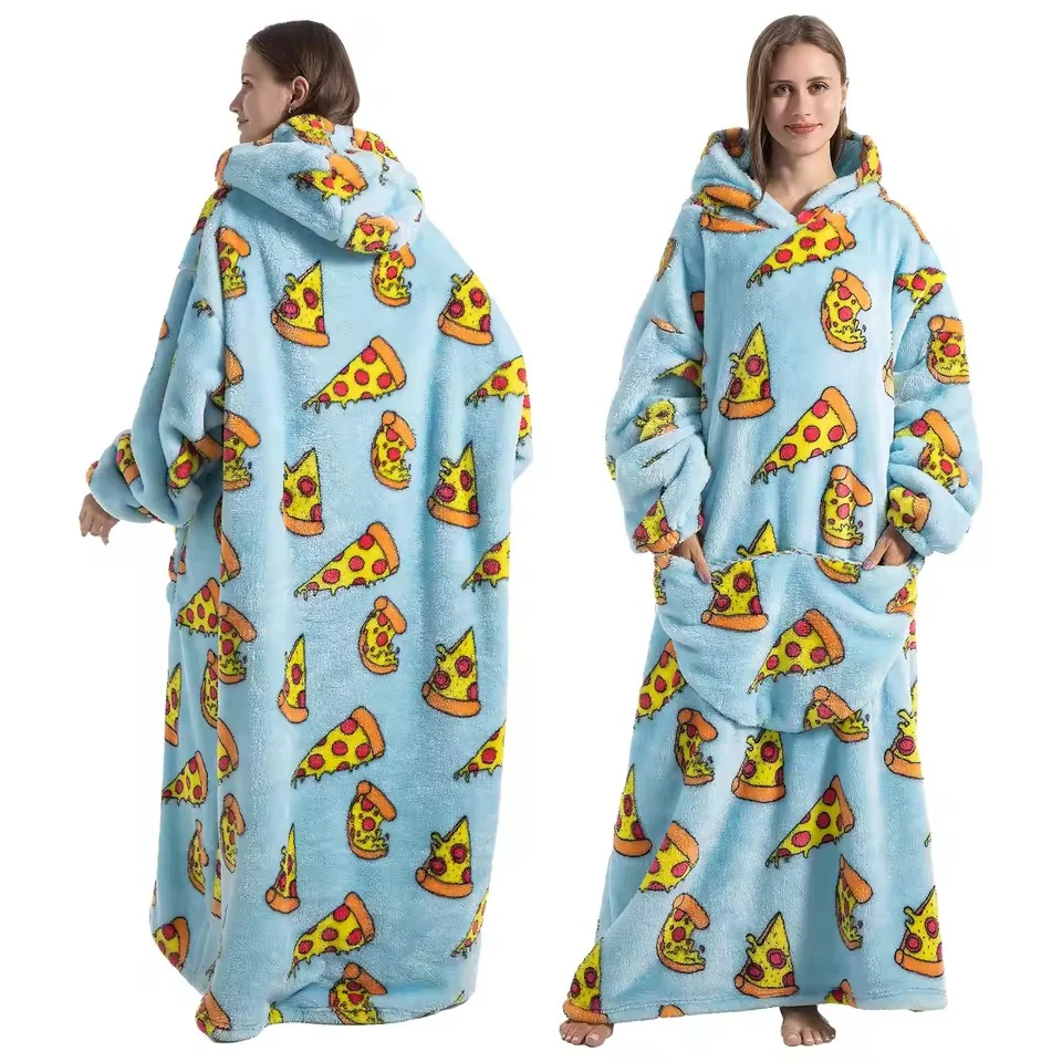 Long Wearable Blanket Hoodie - Image 2
