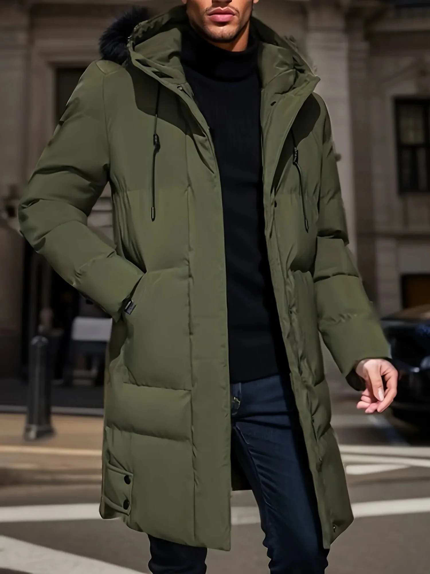 Long Winter Jacket for Men - Waterproof and Warm - Image 2