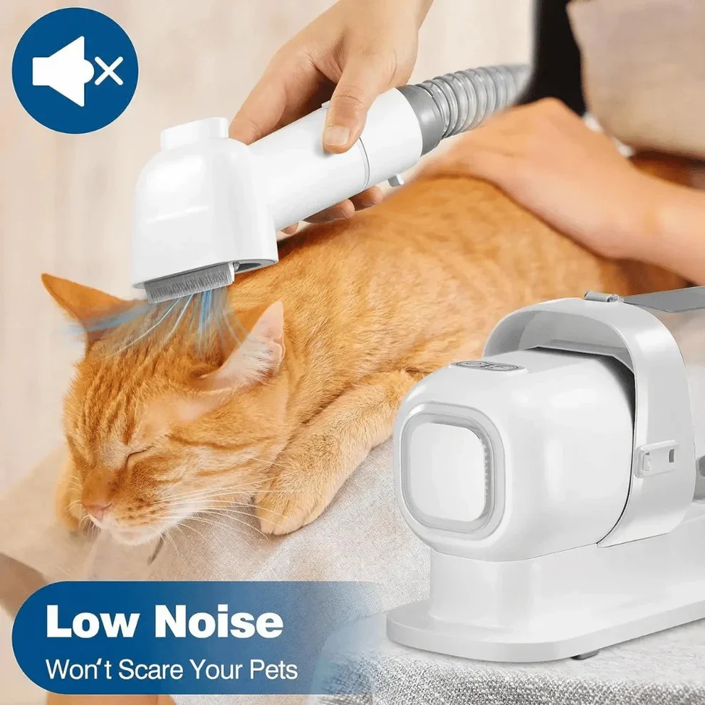 Low-Noise Dog Grooming Vacuum with Full Pet Hair Clippers & Brush Kit | Large 77.7oz Capacity - Image 3