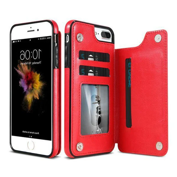 Luxury Leather Wallet Case For iPhone - Image 5