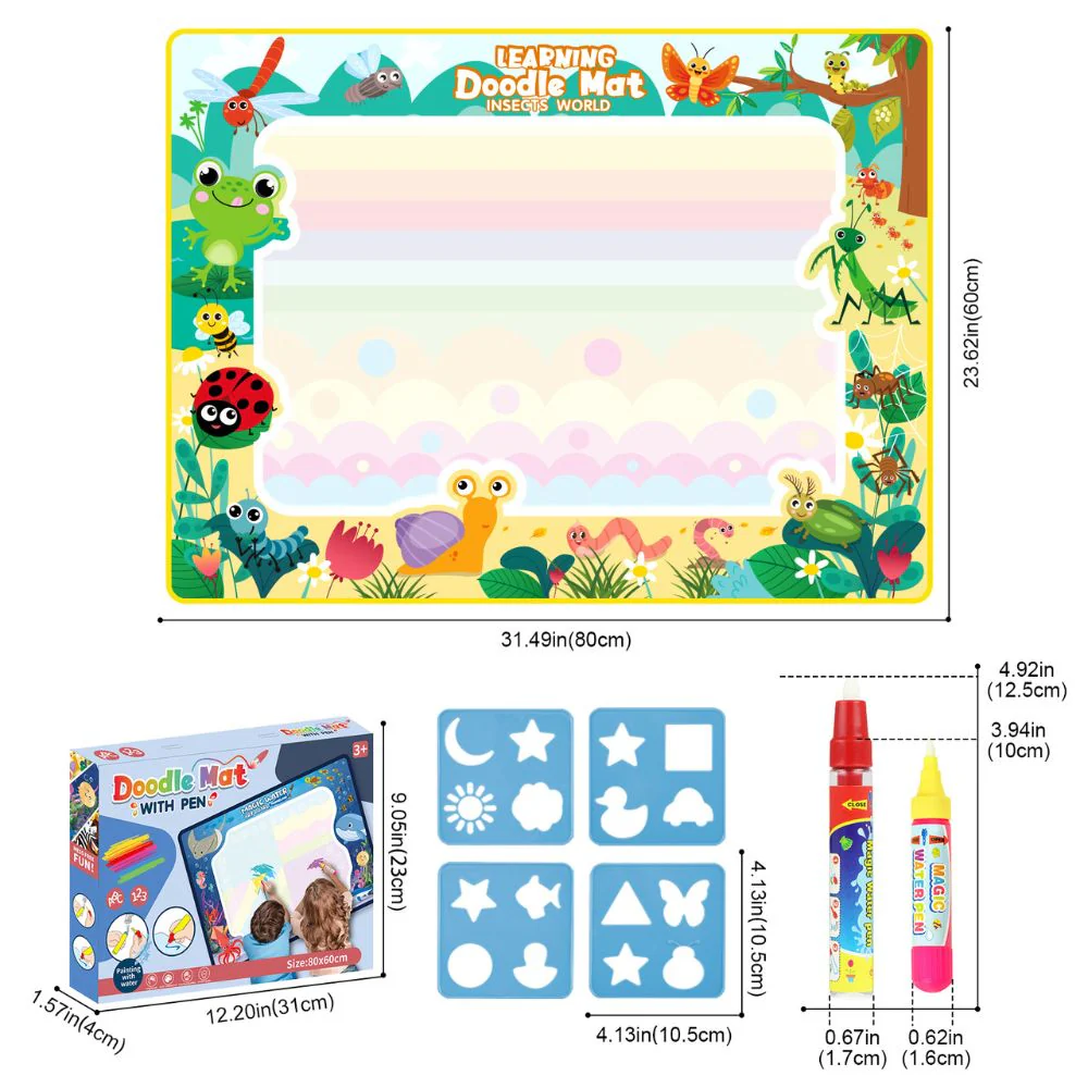 Magic Reusable Doodle Mat - No Mess Coloring Board for Kids - Image 3