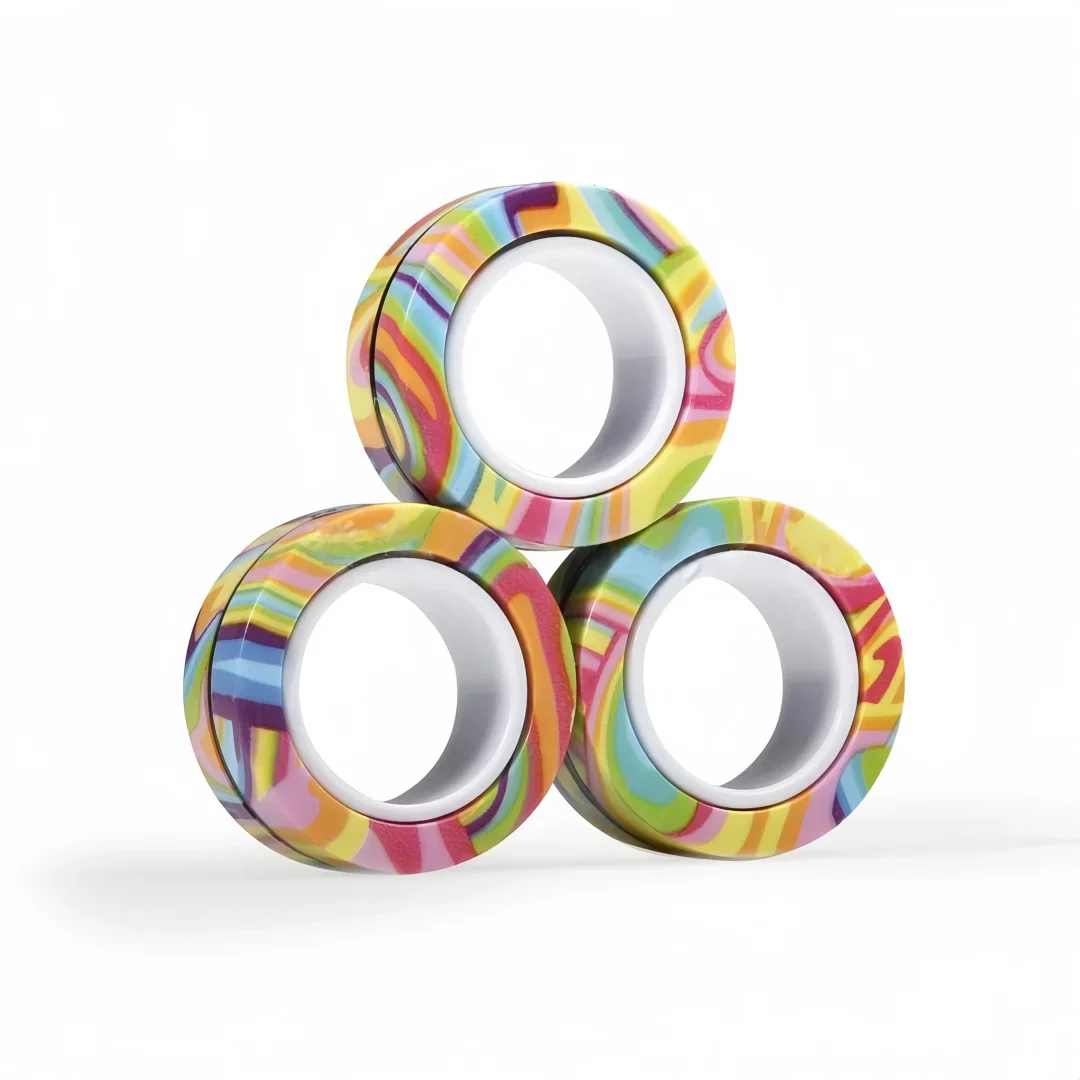 Magnetic Fidget Ring Spinner Set - Image 5