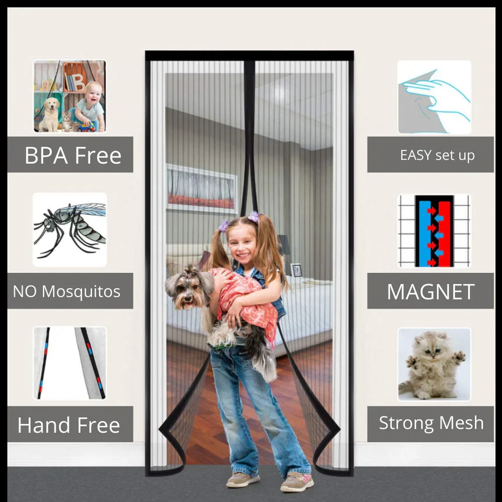 Magnetic Mosquito Screen for Doors - Image 4