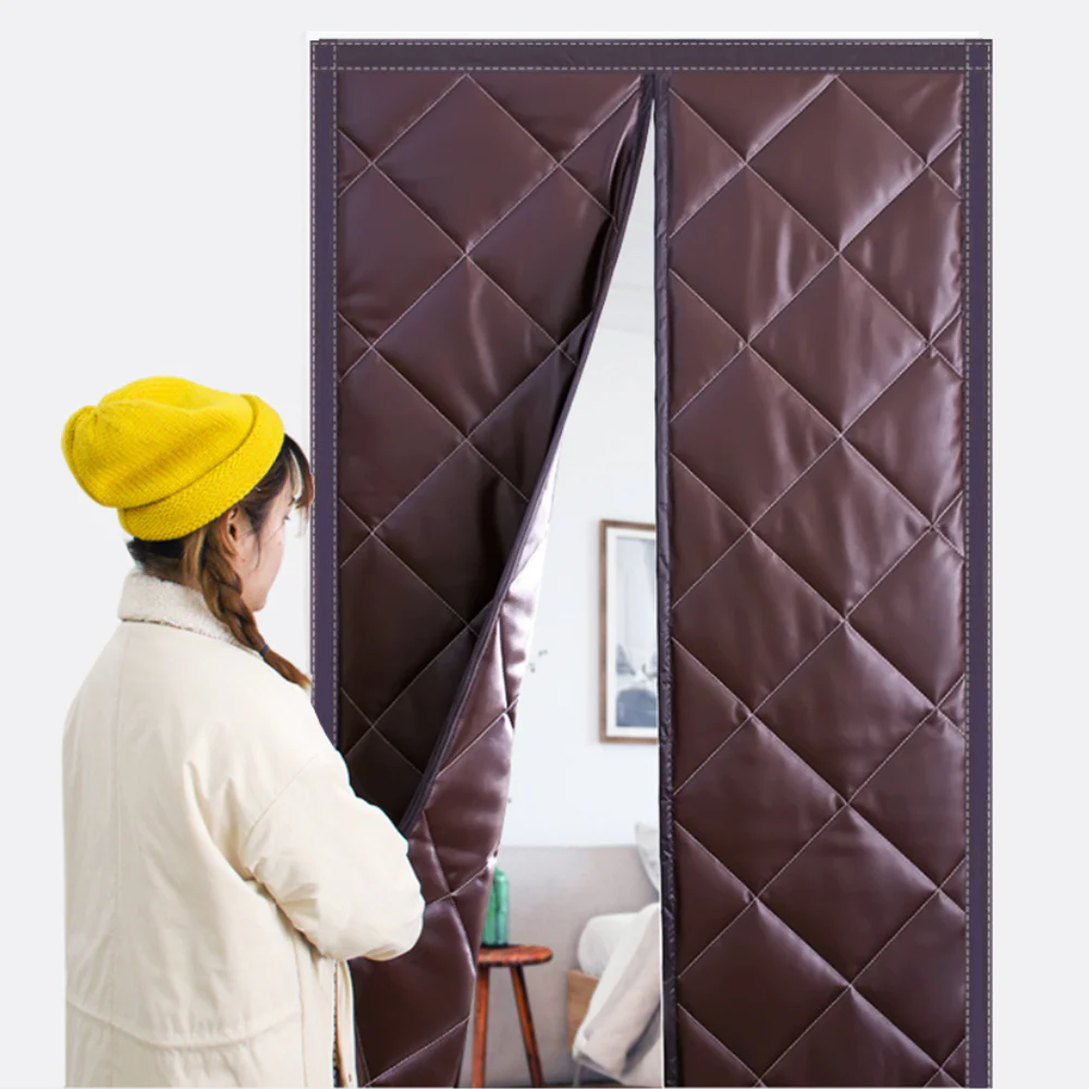 Magnetic Thermal Winter Block Door Insulation Curtain - Image 2