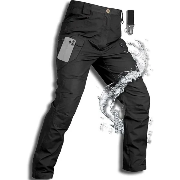 Men’s Waterproof Winter Cargo Trousers - Image 2