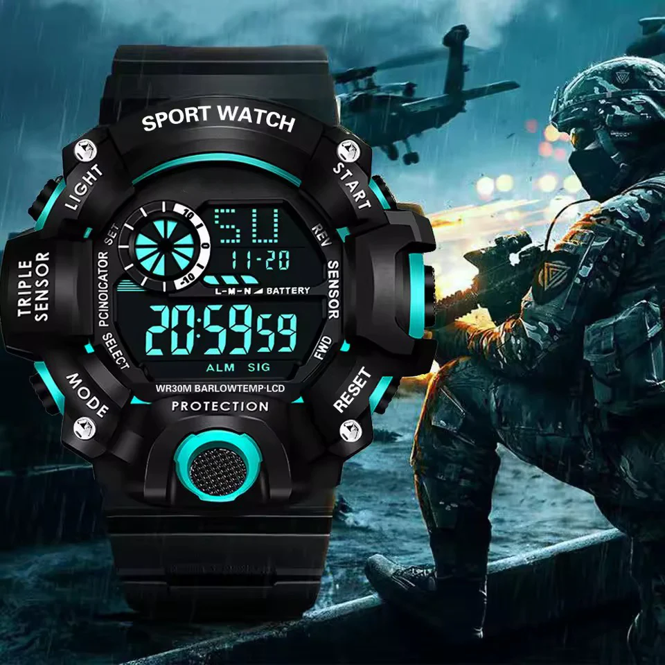 Men's Digital Sports Watch - Image 2