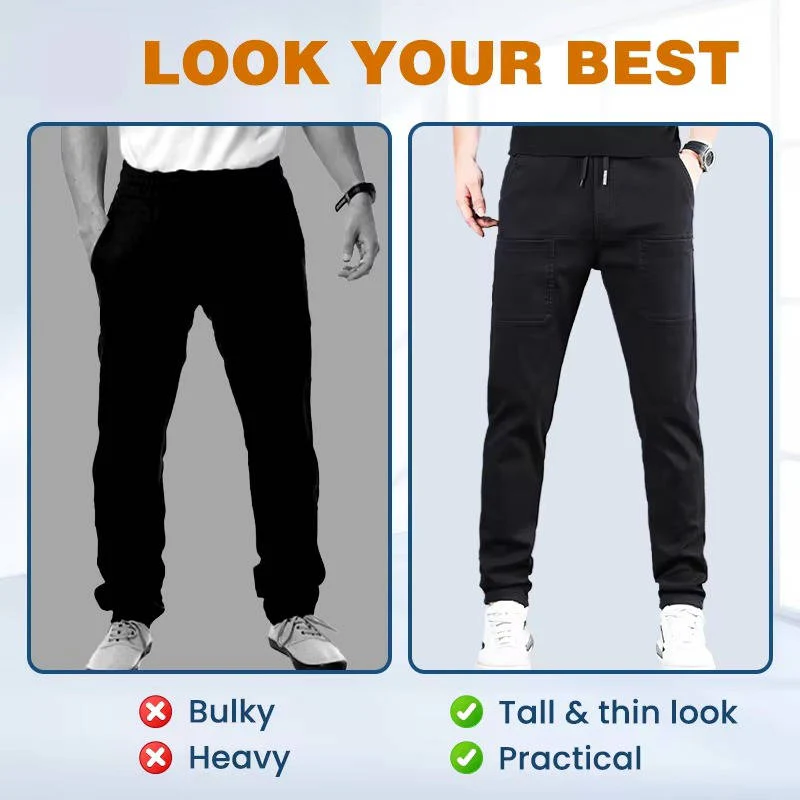 Men's High Stretch Cargo Pants with Pockets - Image 10