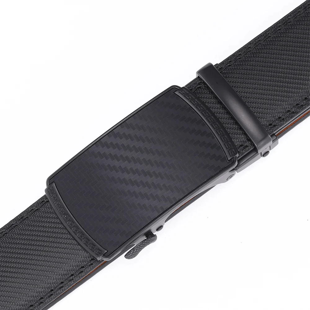 Men's Leather Belt with Automatic Buckle - Image 3
