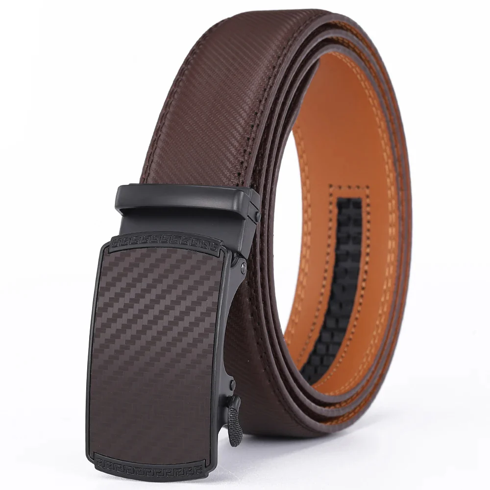 Men's Leather Belt with Automatic Buckle - Image 7