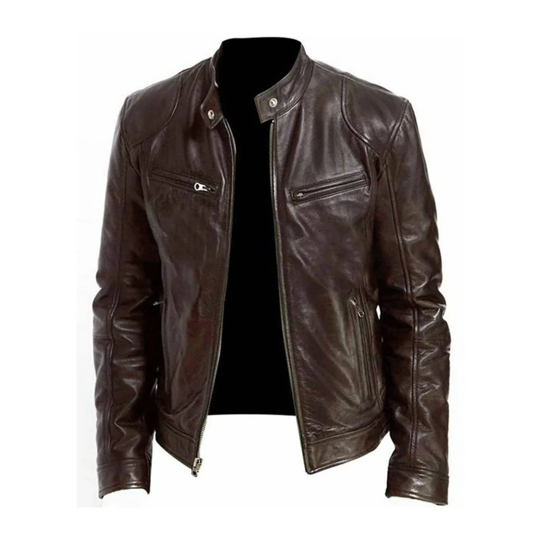 Men's leather jacket - Image 4