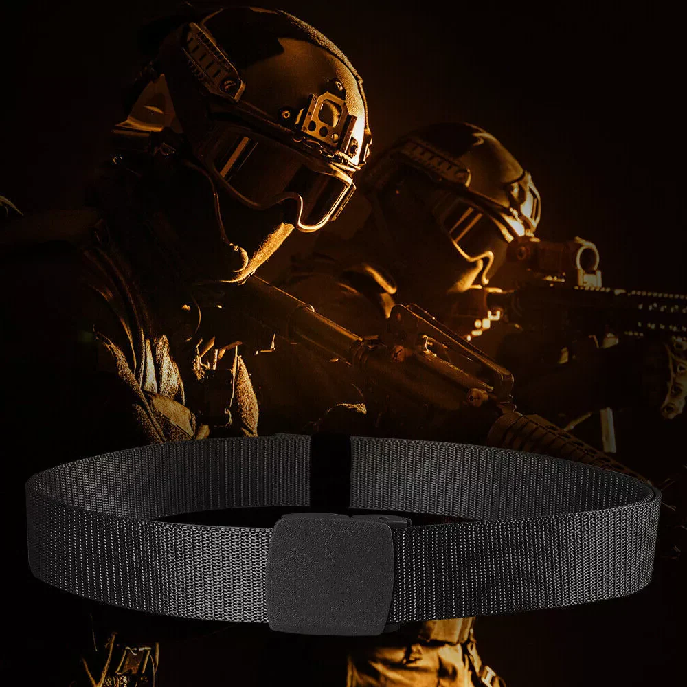 Mens Military Nylon Canvas Belts with Breathable Webiing - Image 8