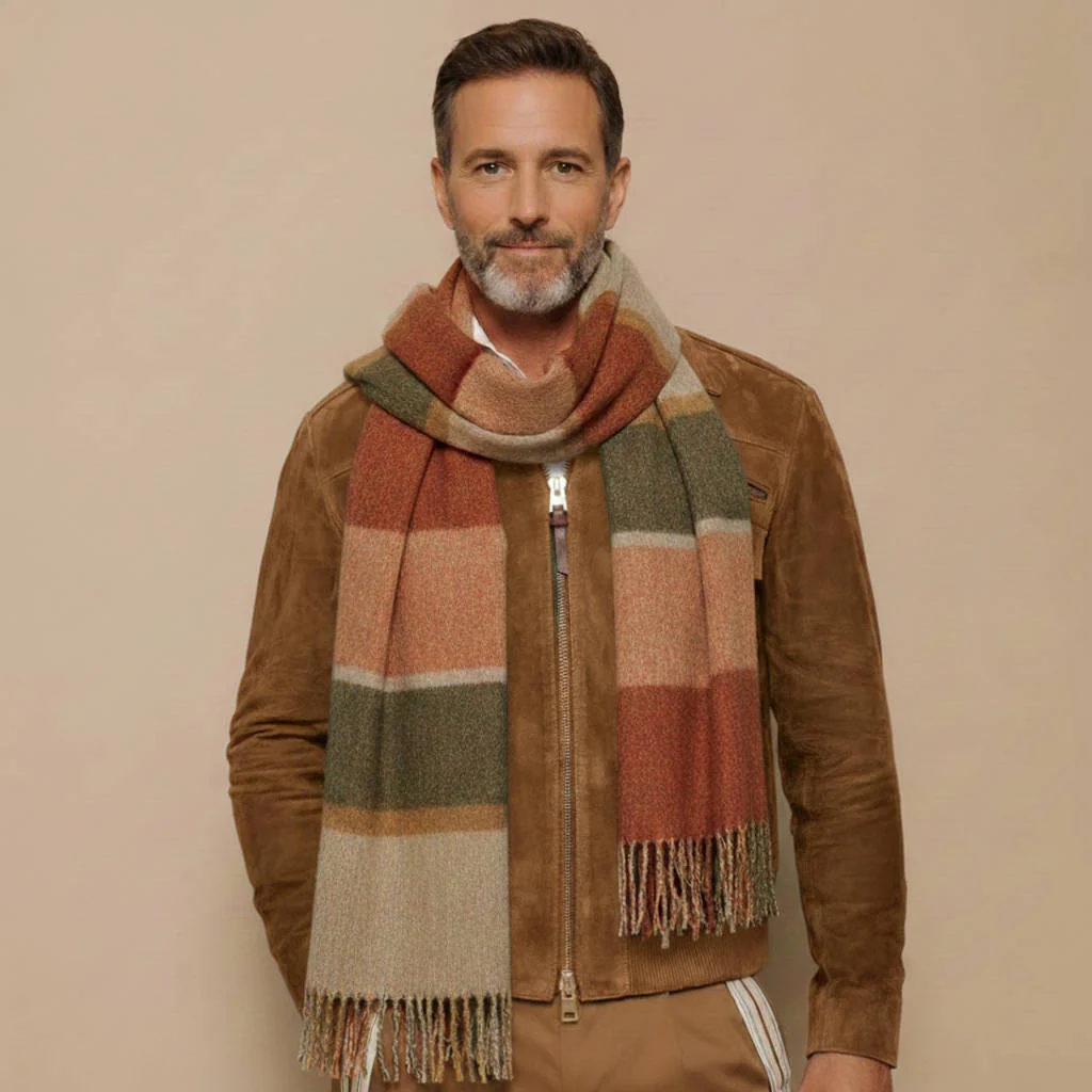Men's Retro Lapel Zipper Breast Pocket Suede Jacket - Image 6
