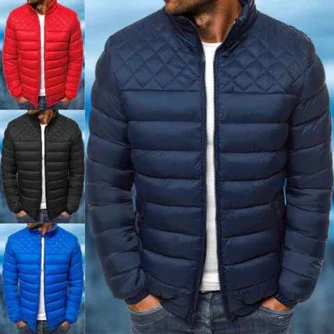 Men's Waterproof and Windproof Quilted Jacket - Image 6