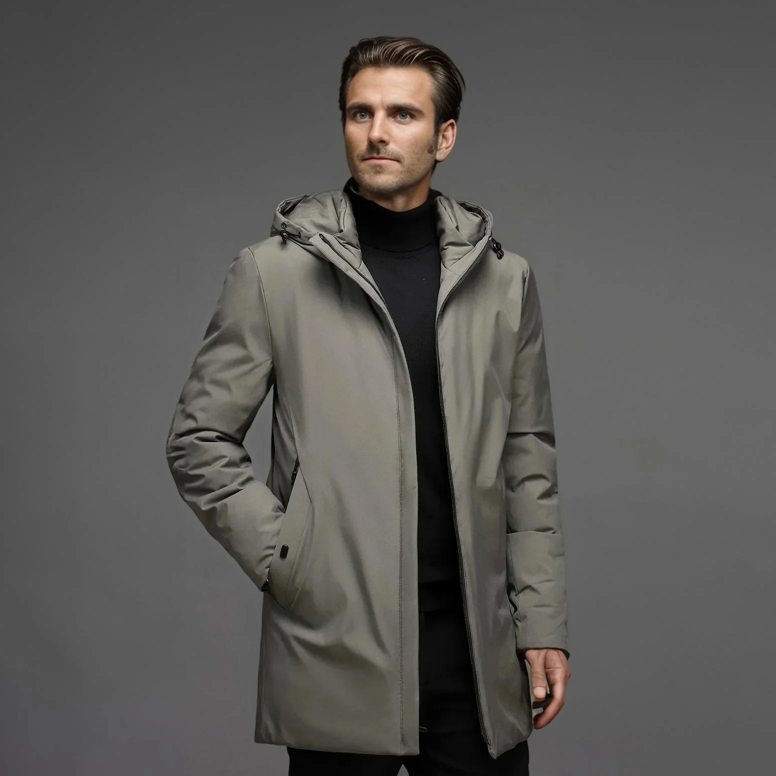 Men's Winter Parka Waterproof Lined - Image 2
