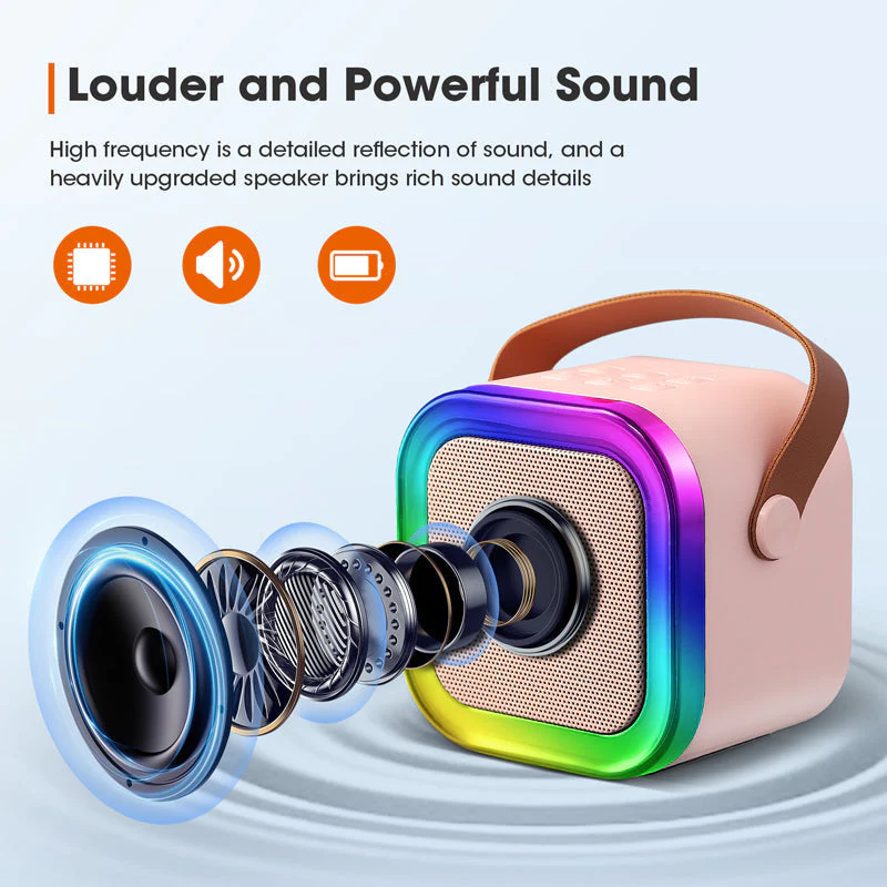 Mini Karaoke Machine With Wireless Microphone - Image 5