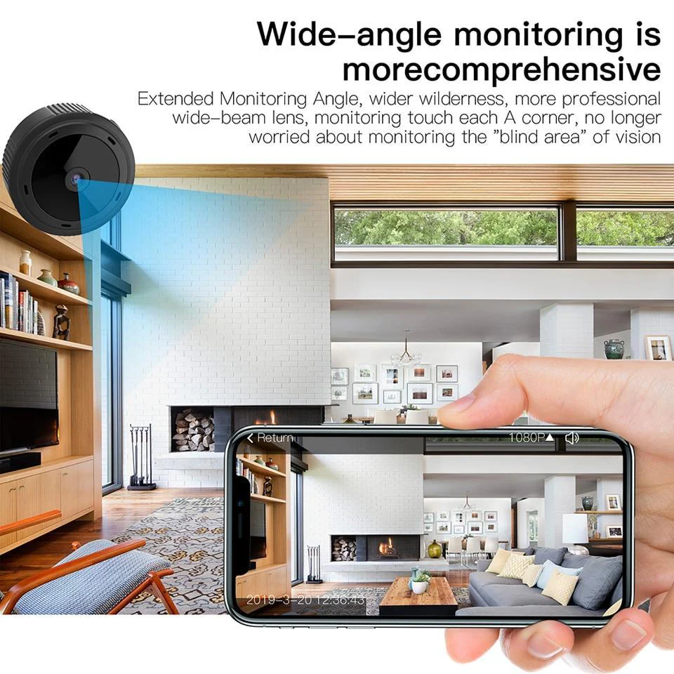 Mini WiFi Camera 1080P HD IR Night Vision Home Security Camera Baby Monitor - Image 2