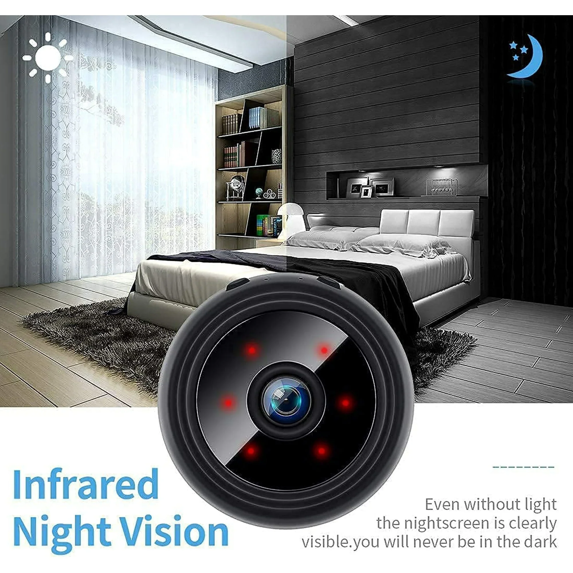 Mini Wireless Magnetic Camera with Audio and Video Live Feed - Image 3