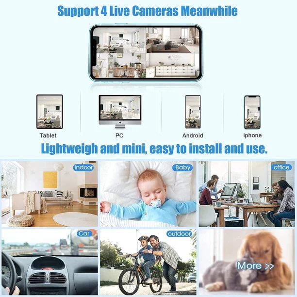 Mini Wireless Magnetic Camera with Audio and Video Live Feed - Image 5
