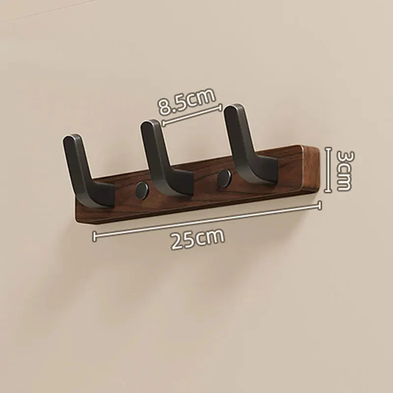 Minimalist Wall-Mounted Coat Hook with Wood & Metal Coat Holder - Image 4