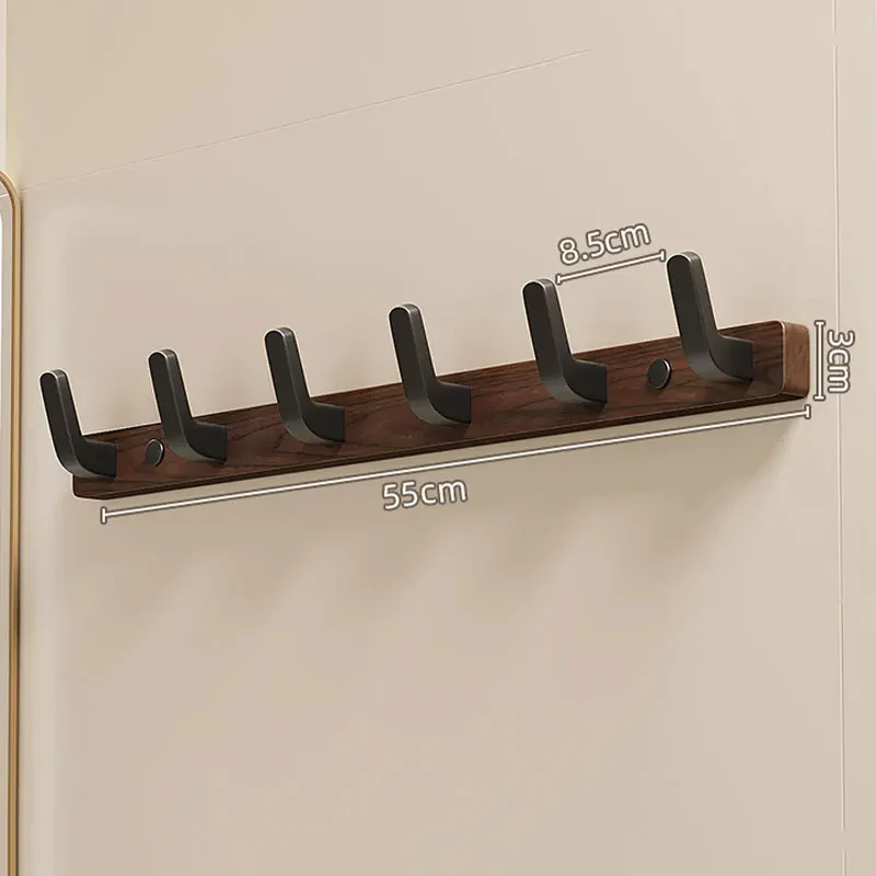 Minimalist Wall-Mounted Coat Hook with Wood & Metal Coat Holder - Image 6