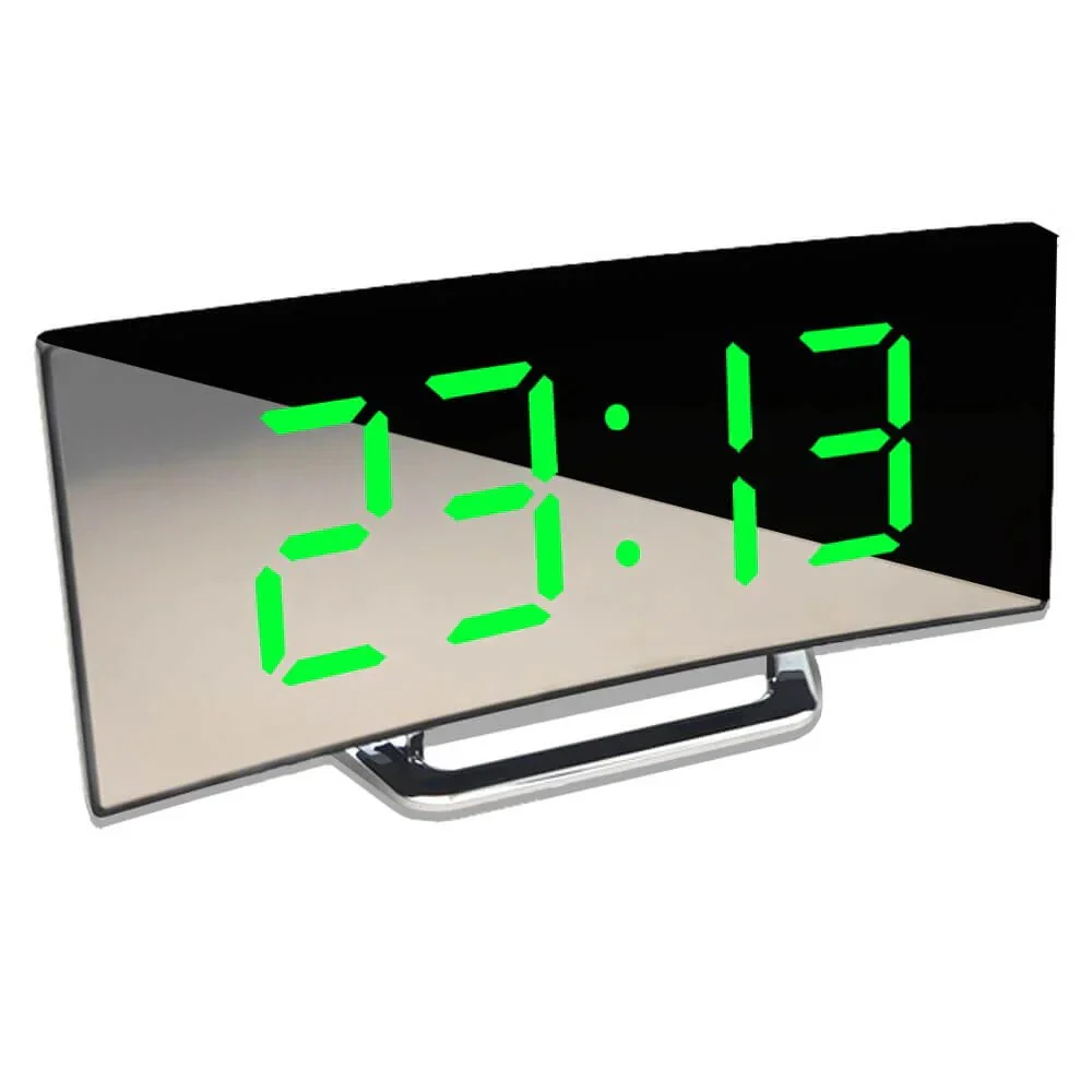 Modern Curved LED Digital Clock - Image 3