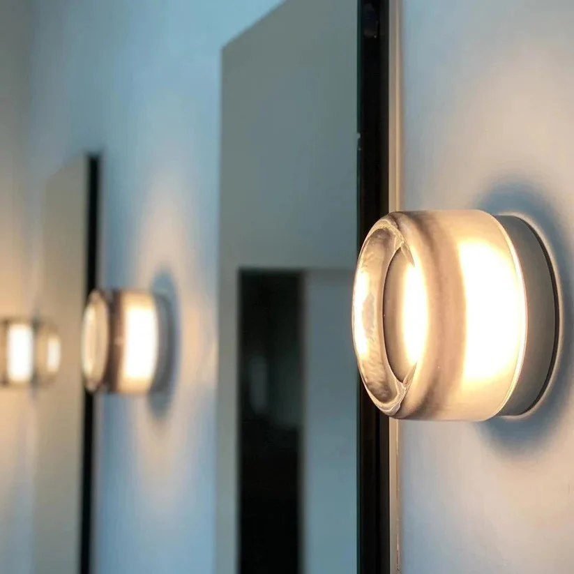 Modern Dimple Glass LED Wall Sconce - Image 8