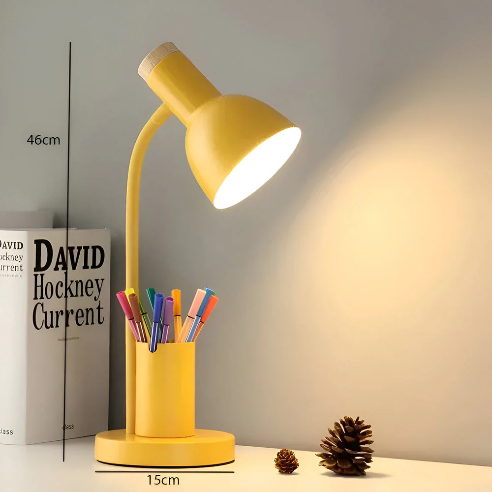 Modern Nordic LED table lamp with stylish pen holder - Image 5
