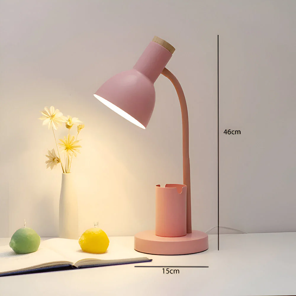 Modern Nordic LED table lamp with stylish pen holder - Image 7