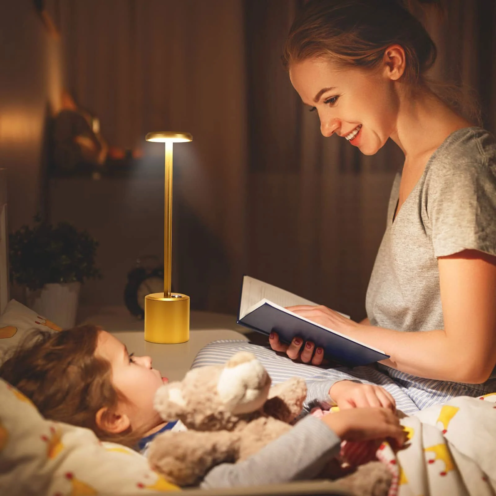 Modern Rechargeable Cordless LED Living Room Table Lamp - Image 10