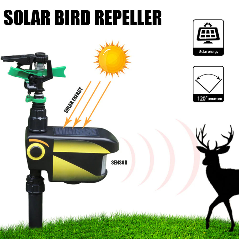 Motion Activated Sprinkler for Deer Solar Powered - Get Rid Of Deer - Image 2