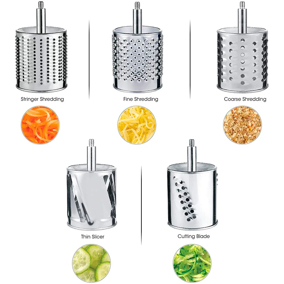 Multi-Functional Kitchen Rotary Food Grater/Shredder/Slicer - Image 4