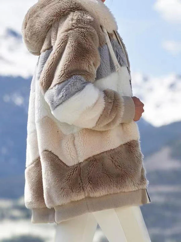 Multicolored Hooded Coat - Image 7