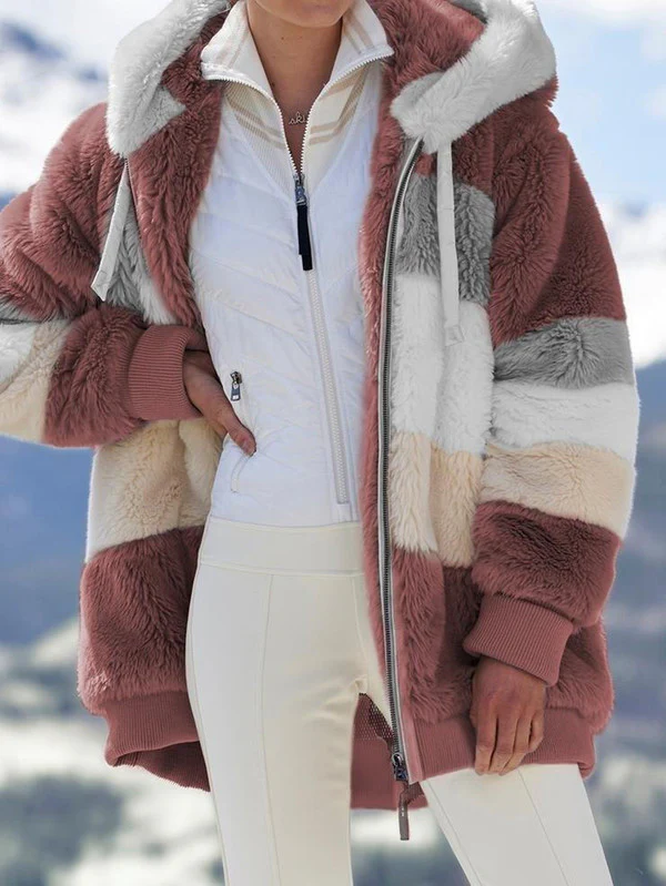 Multicolored Hooded Coat - Image 9