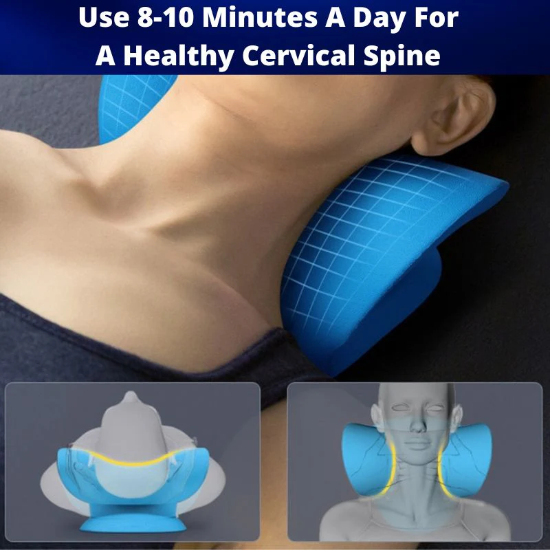 Neck Stretcher Cervical Chiropractic Traction Device Pillow for Pain Relief - Image 7