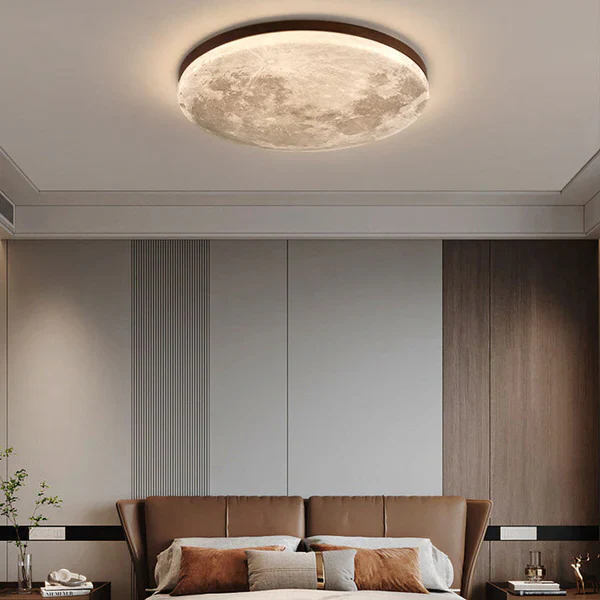 Nordic Minimalist Moon Acrylic LED Mount Ceiling Light - Image 4